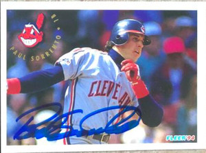 Paul Sorrento Autographed 1994 Fleer #120