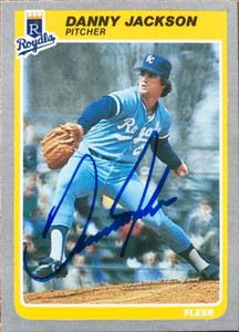 Danny Jackson Autographed 1985 Fleer #205