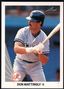 1990 Leaf #69 Don Mattingly VG New York Yankees 