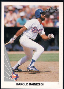1990 Leaf #126 Harold Baines VG Texas Rangers 