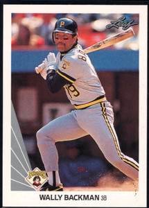 1990 Leaf #341 Wally Backman VG Pittsburgh Pirates 