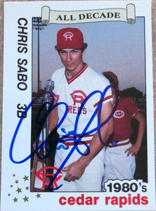 AUTOGRAPHED photo ART SHAMSKY Cincinnati Reds