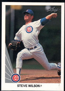 1990 Leaf #420 Steve Wilson VG Chicago Cubs 