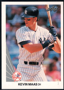 1990 Leaf #446 Kevin Maas VG RC Rookie New York Yankees 