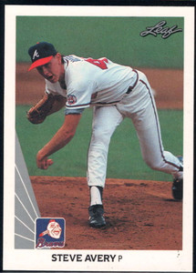 1990 Leaf #481 Steve Avery VG Atlanta Braves 