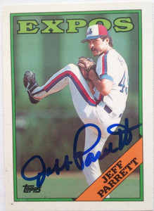 Jeff Parrett Autographed 1988 Topps Tiffany #588