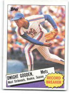 Dwight Gooden Signed New York Mets 1985 Topps Rookie Card #620