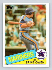 1984 Donruss #313 Spike Owen VG RC Rookie Seattle Mariners - Under the  Radar Sports