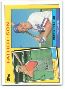 1985 Topps #131 Gus Bell/Buddy Bell FS VG Cincinnati Reds/Texas Rangers 