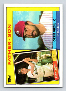 1985 Topps #143 Ozzie Virgil Sr./Ozzie Virgil FS VG Detroit Tigers/Philadelphia Phillies 