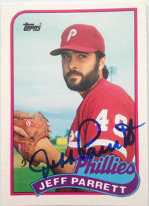Jeff Parrett Autographed 1989 Topps Traded #95T