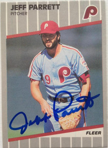Jeff Parrett Autographed 1989 Fleer Update #U-112