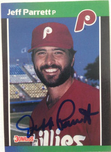Jeff Parrett Autographed 1989 Donruss Traded #T-55