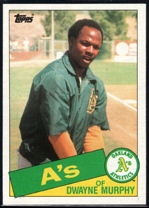 1985 Topps #231 Dwayne Murphy VG Oakland Athletics 