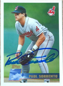 Paul Sorrento Autographed 1996 Topps #373