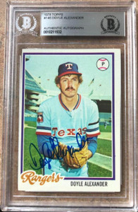 Doyle Alexander Autographed 1978 Topps #146 Beckett 