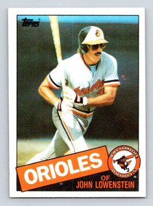 1985 Topps #316 John Lowenstein VG Baltimore Orioles 