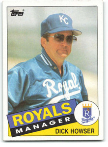 1985 Topps #334 Dick Howser MG VG Kansas City Royals 