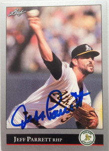 Jeff Parrett Autographed 1992 Leaf #520