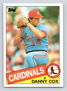 1985 Topps #499 Danny Cox VG St. Louis Cardinals 