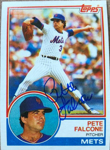 Pete Falcone Autographed 1983 Topps #764