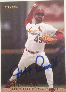 SOLD 4682 Jeff Parrett Autographed 1996 Fleer Update #U193