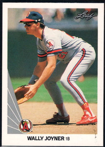 1990 Leaf #24 Wally Joyner VG California Angels 
