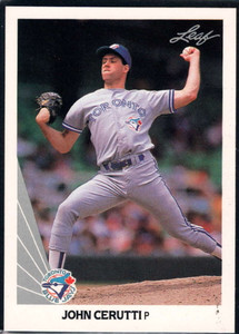 1990 Leaf #27 John Cerutti VG Toronto Blue Jays 