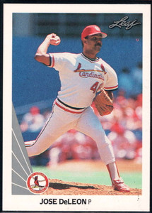 1990 Leaf #485 Jose DeLeon VG St. Louis Cardinals 