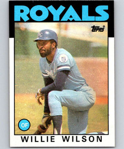 Willie Wilson #208 Topps 1991 Baseball Card (Kansas City Royals) VG