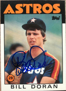 Bill Doran Autographed 1990 Houston Astros Mother's Cookies #7