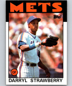 1986 Topps #80 Darryl Strawberry VG New York Mets 