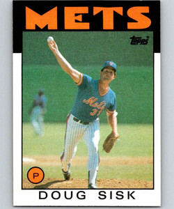 1986 Topps #144 Doug Sisk VG New York Mets 