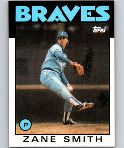 1986 Topps #167 Zane Smith VG Atlanta Braves 