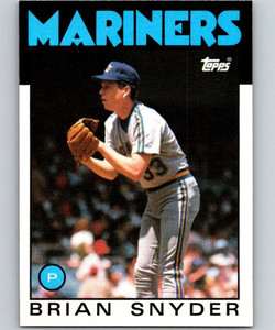 1986 Topps #174 Brian Snyder VG Seattle Mariners 