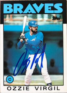 Ozzie Virgil Autographed 1986 Topps Traded #119T