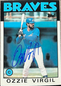 Ozzie Virgil Autographed 1986 Topps Traded Tiffany #119T