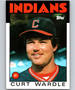 1986 Topps #303 Curt Wardle VG Cleveland Indians 