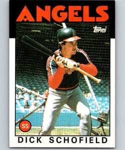 1986 Topps #311 Dick Schofield VG California Angels 