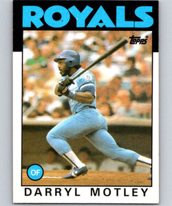 1986 Topps #332 Darryl Motley VG Kansas City Royals 