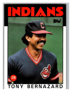 1986 Topps #354 Tony Bernazard VG Cleveland Indians 