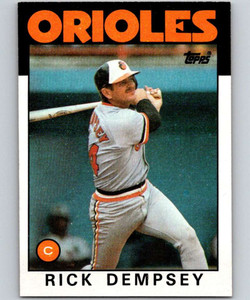 1986 Topps #358 Rick Dempsey VG Baltimore Orioles 