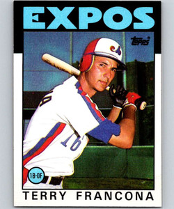 1986 Topps #374 Terry Francona VG Montreal Expos 