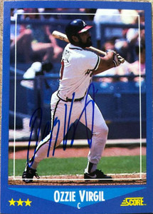 Ozzie Virgil Autographed 1988 Score #129