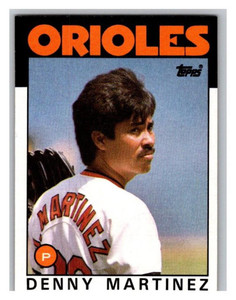 1986 Topps #416 Dennis Martinez VG Baltimore Orioles 