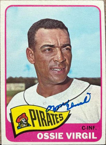 Ozzie Virgil Autographed 1965 Topps #571 Pittsburgh Pirates Card