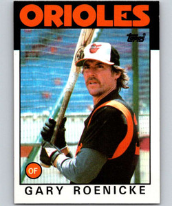 1986 Topps #494 Gary Roenicke VG Baltimore Orioles 