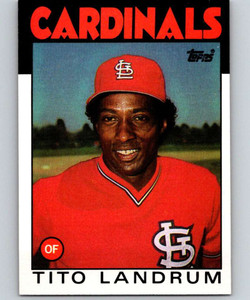 1986 Topps #498 Tito Landrum VG St. Louis Cardinals 