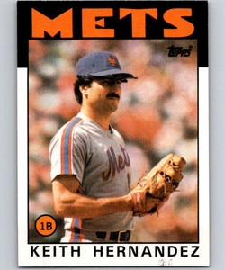 1986 Topps Keith Hernandez Mets All Star Baseball Card #701 at