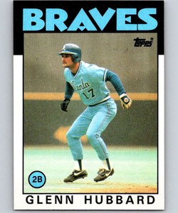 1986 Topps #539 Glenn Hubbard VG Atlanta Braves 